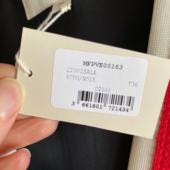 Maje Visala Tweed Jacket Size 36 Size 4 - Picture 6 of 7